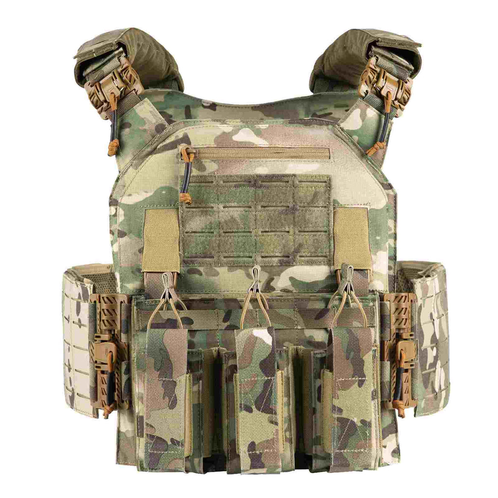 Votagoo 601 Laser Cut Molle Vest Adjustable Plate Carrier Tactical Military Vest-0