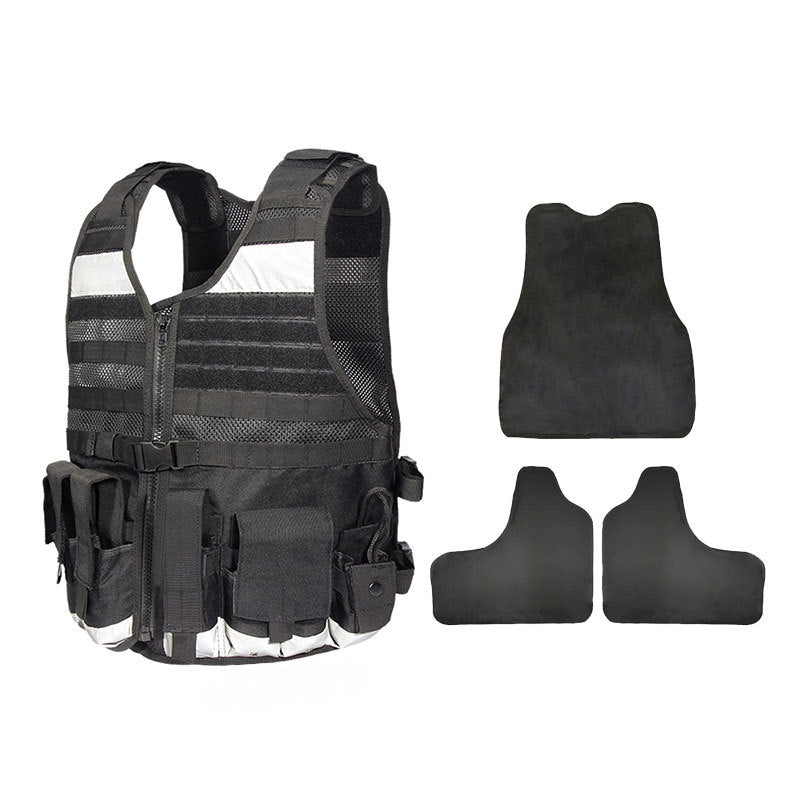 Stab-resistant reflective MOLLE system onboard safety vest-5