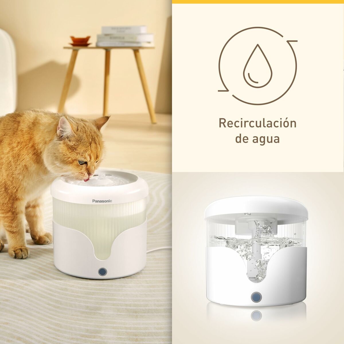 Pet Water Fountain Panasonic CP-JNW01CW-6