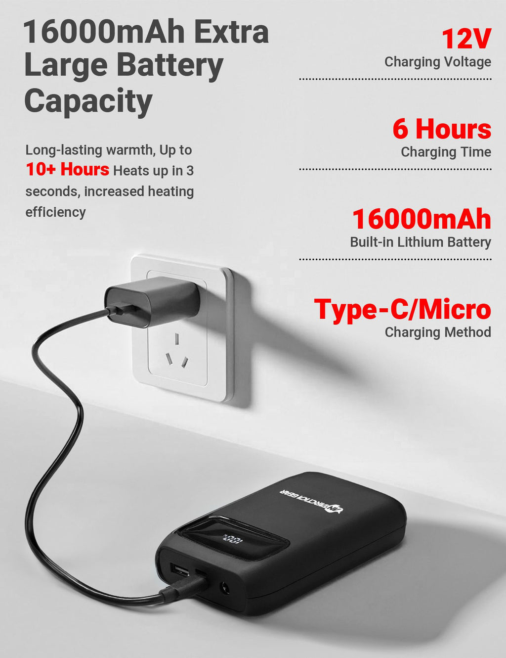 ANTARCTICA GEAR 16000mAh Portable Battery-3