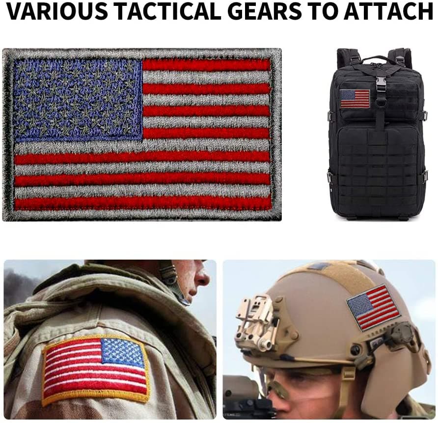 Tactical mountaineering clothes hats 6 Pcs USA Flag Patch-2