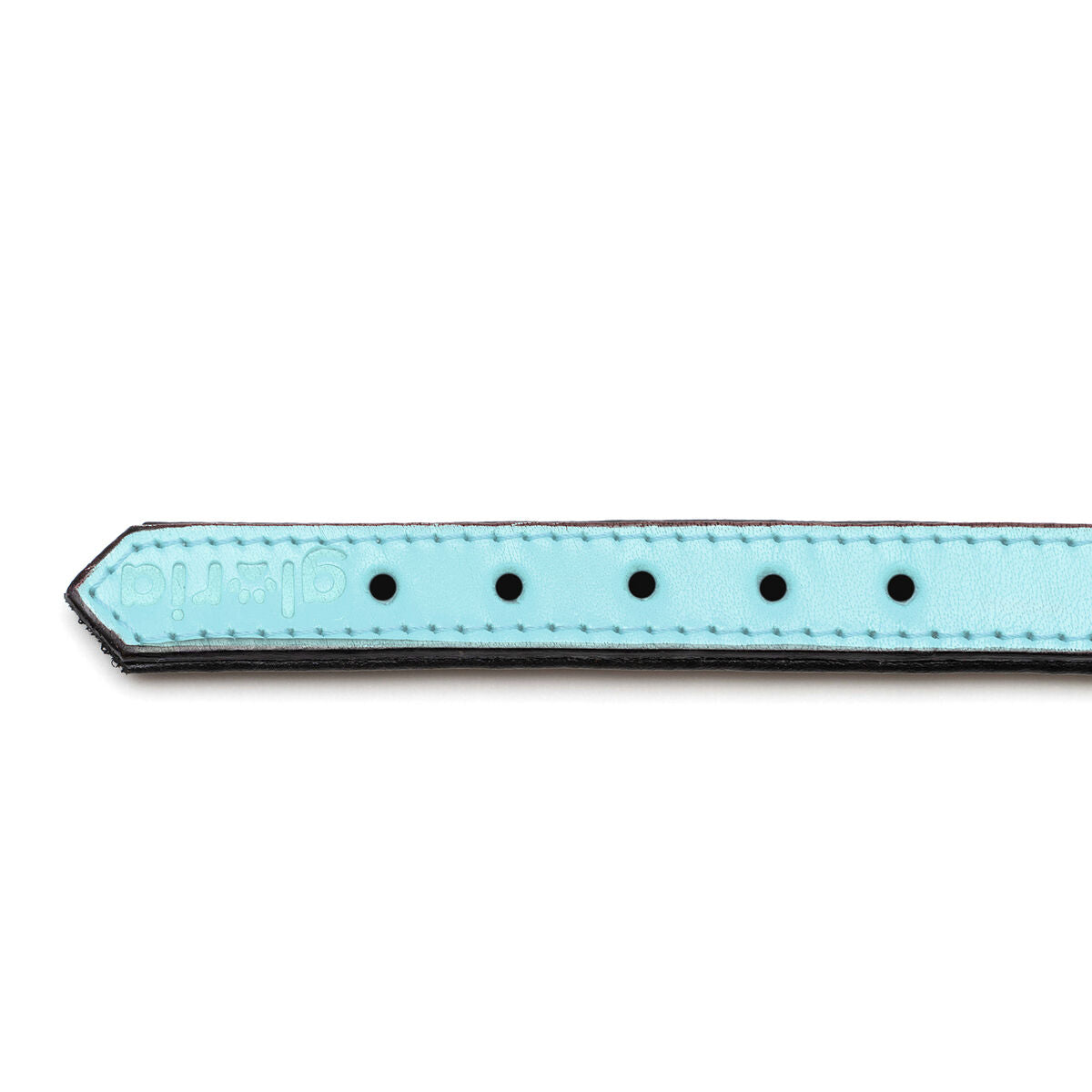 Dog collar Gloria 30 cm Padded Leather Blue-5