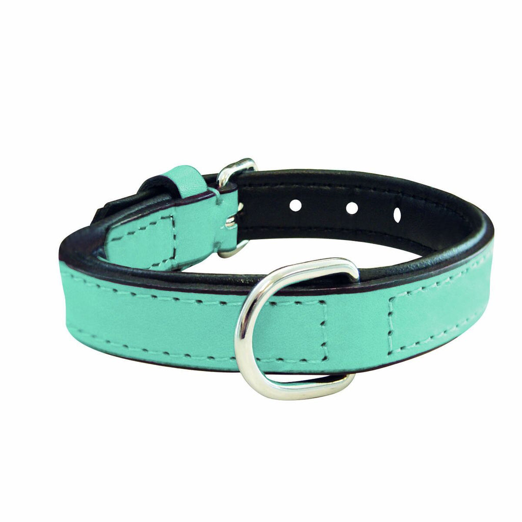 Dog collar Gloria 30 cm Padded Leather Blue-0