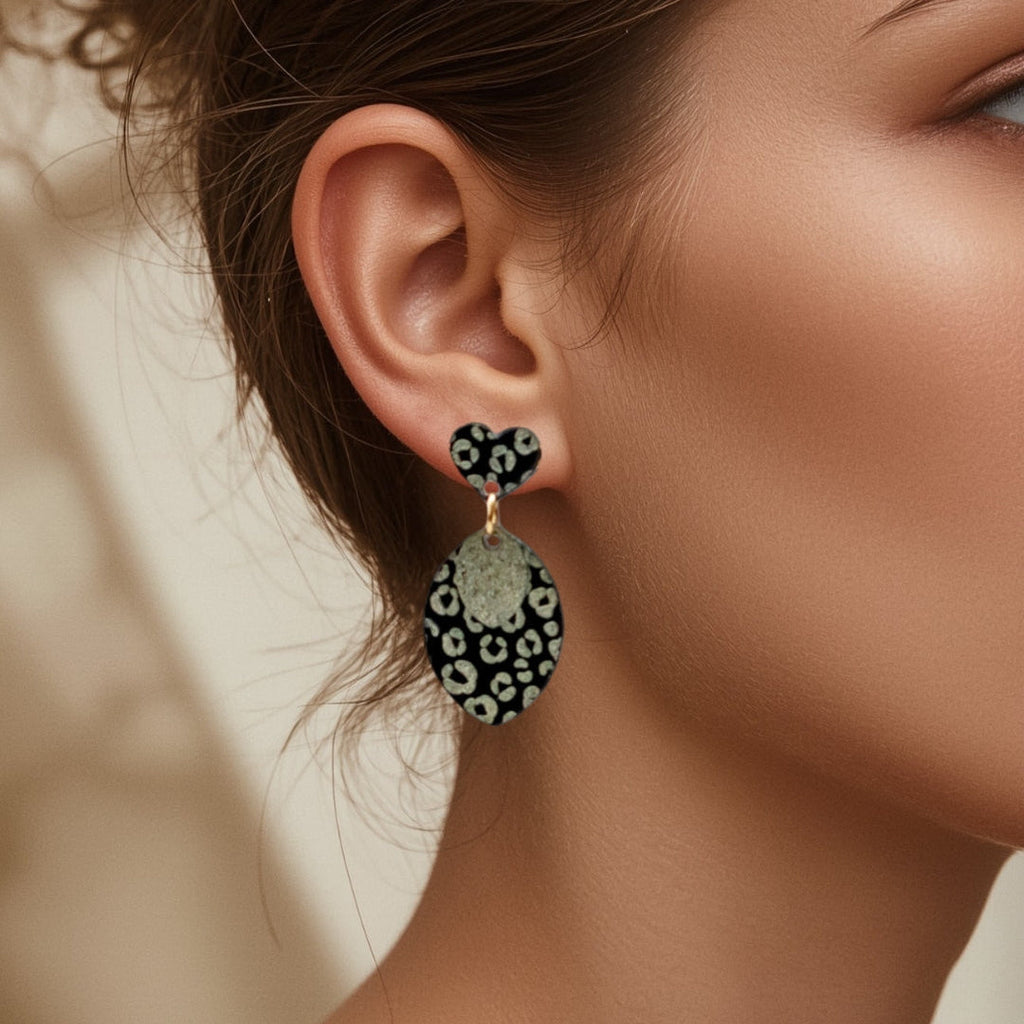 Maya Leopard Oorbellen - Midi-1