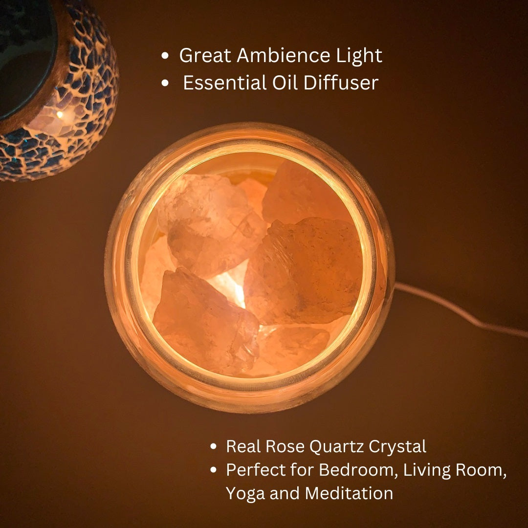 AURORA Crystal Light | Essential Oil Diffusing | Natural Quartz 500g | Power of Healing-1