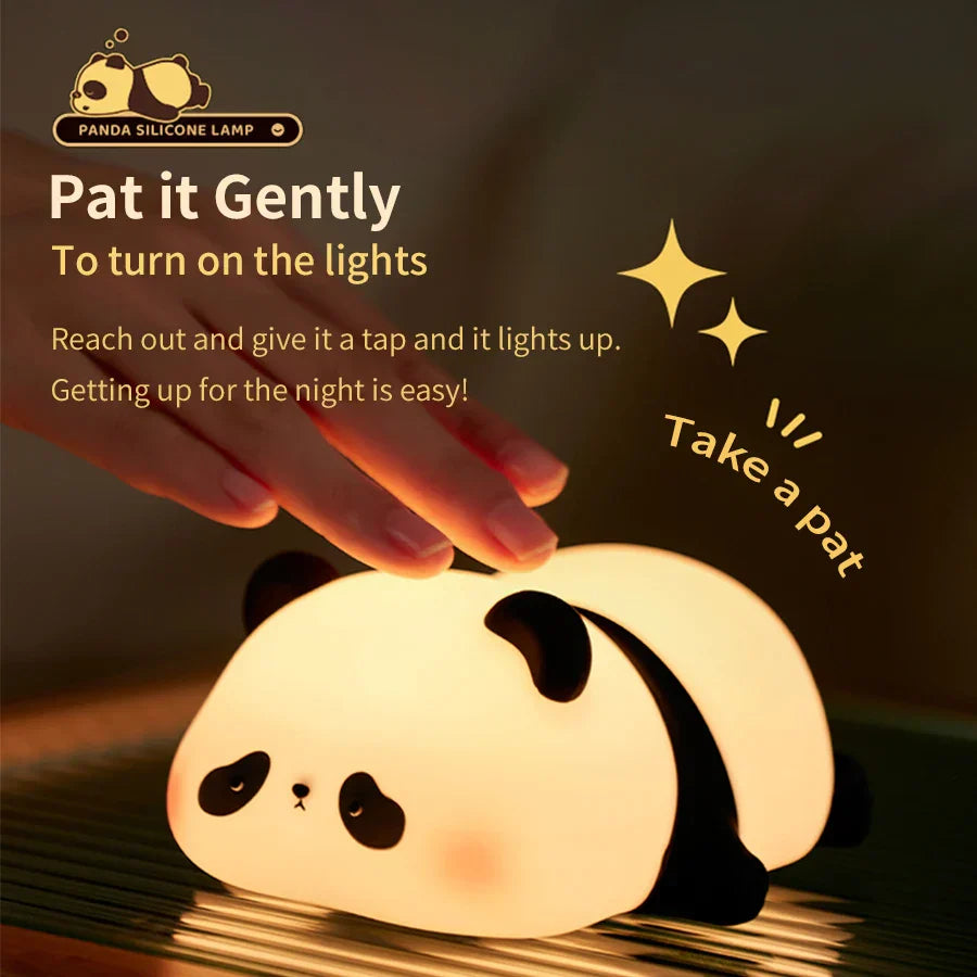 NNEOBA Cute Panda Silicone Night Lamp-3