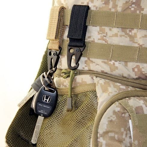 Nylon Tactical Backpack Key Hook Webbing Buckle Hanging-2