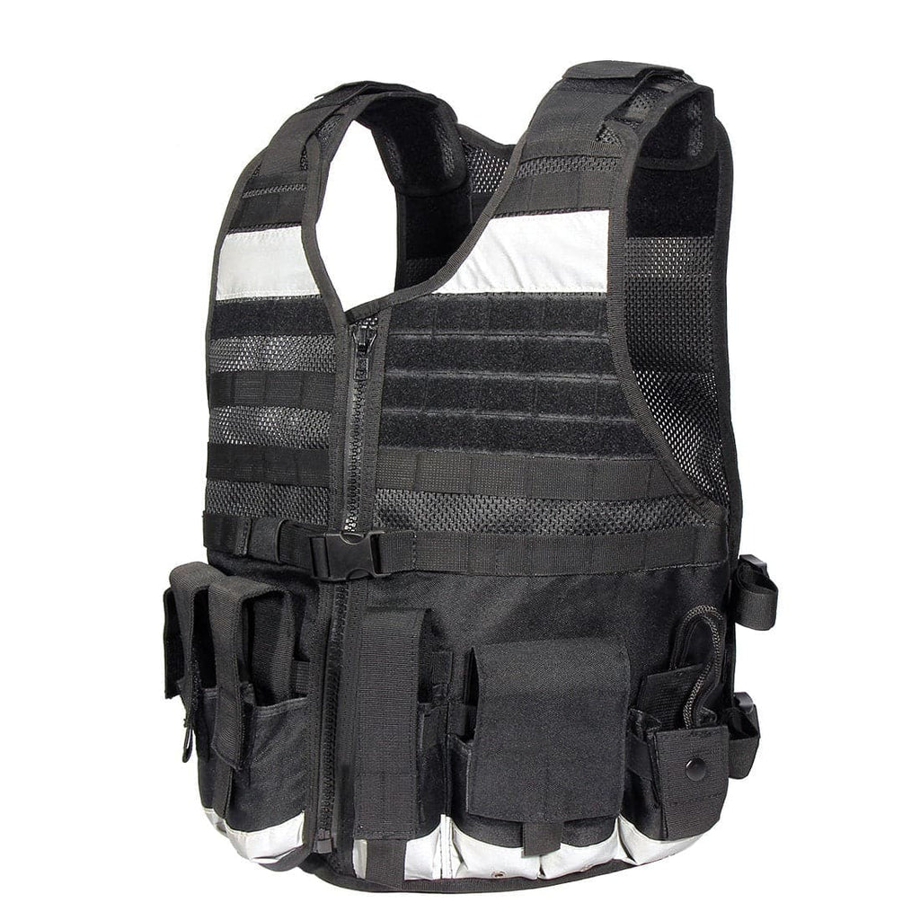 Stab-resistant reflective MOLLE system onboard safety vest-0