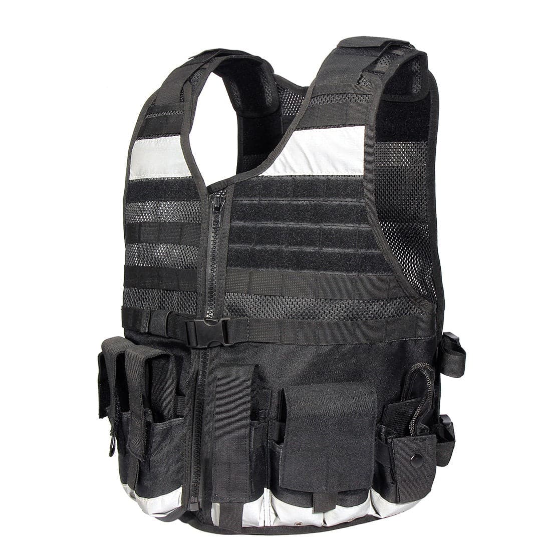 Stab-resistant reflective MOLLE system onboard safety vest-0
