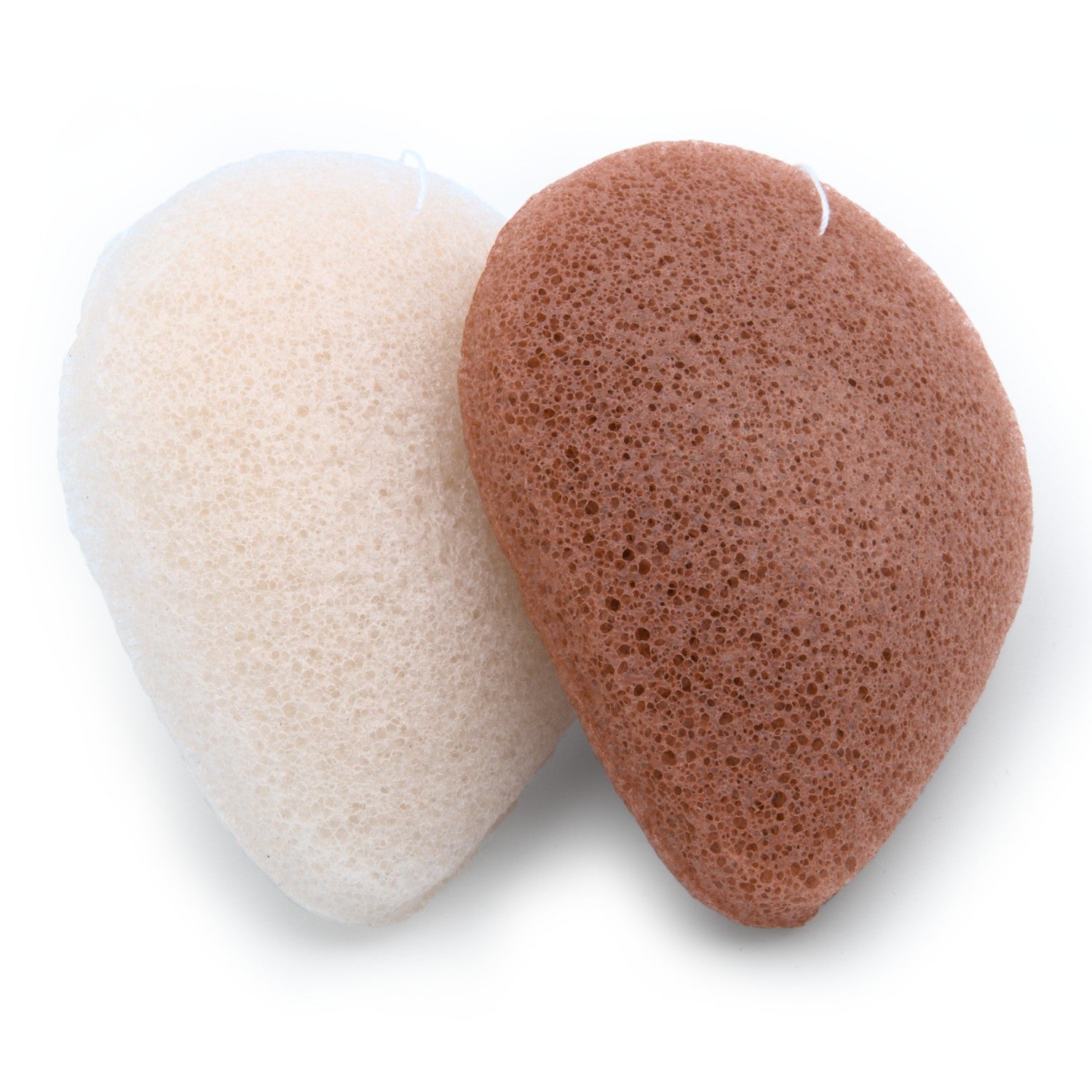 Natural Konjac facial sponges - For irritated skin - Vegan (2 sponges in 1 box)-2
