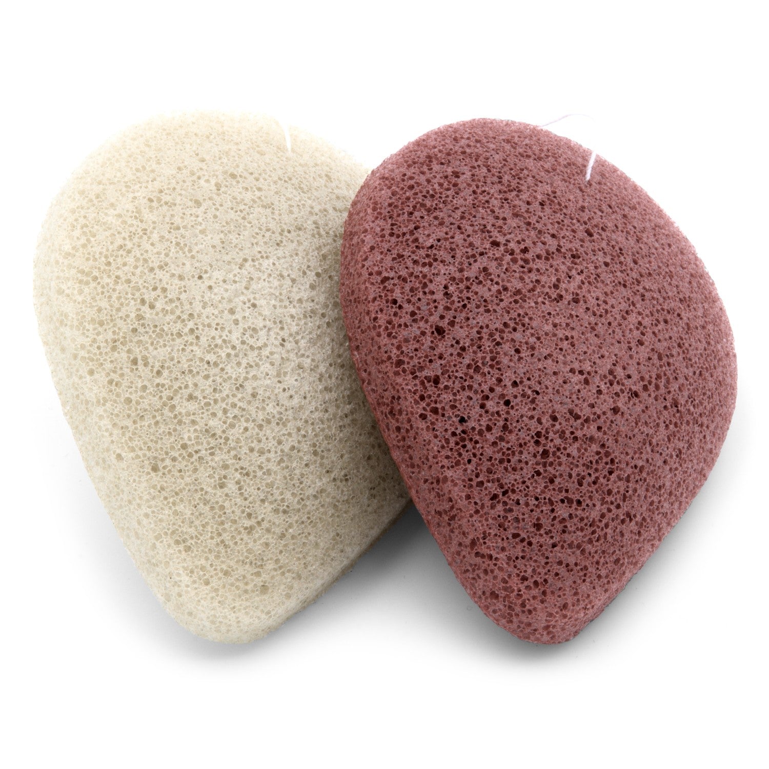 Natural Konjac facial sponges - For dry skin - Vegan (2 sponges in 1 box)-2